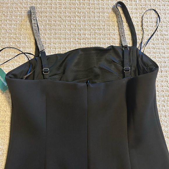 NWT BLACK DRESS WITH RHINESTONE DETAILING - Picture 3 of 5